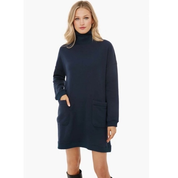 Tuckernuck Dresses & Skirts - Tuckernuck Navy Porter Dress Pomander Place -Size M